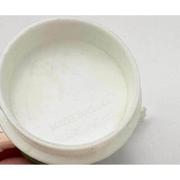 Vintage Green M&Ms Character Christmas Tree Ornament Waving with Santa Hat Mars - Picture 6 of 8